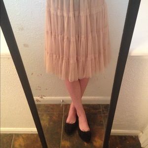 Romantic Vintage Beige Petticoat/Tulle Skirt